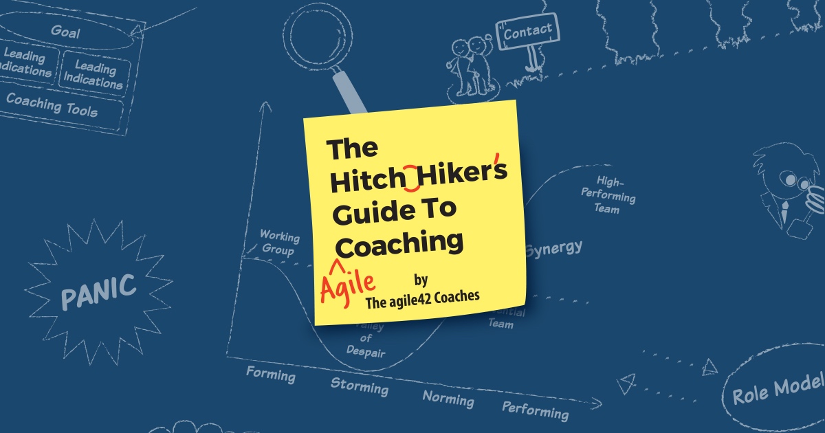 Cover of "The Hitchhiker’s Guide to Agile Coaching"